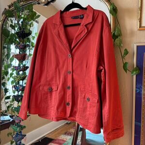 Vintage Relativity Burnt Orange Chore Coat XXXL Plus Size 3XL